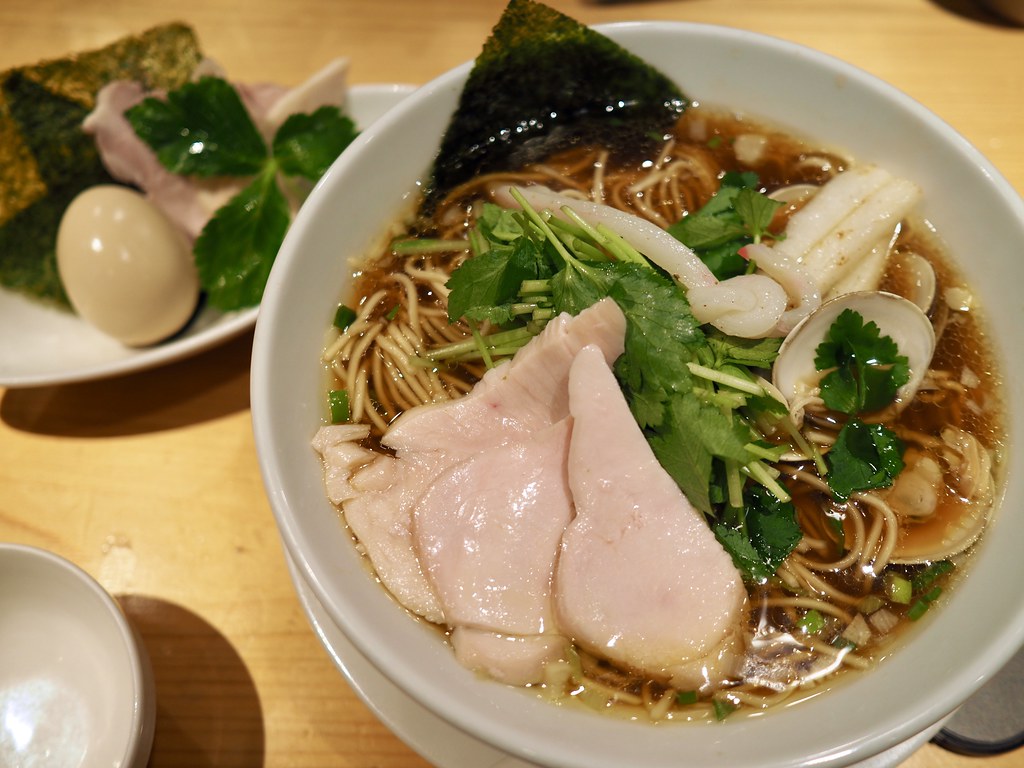 東京拉麵 東京拉麵店推薦 東京沾麵 米其林拉麵 銀座拉麵 むぎとオリーブ拉麵 蛤蜊拉麵