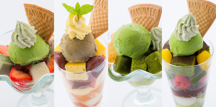 各式芭菲(900円～1000円)