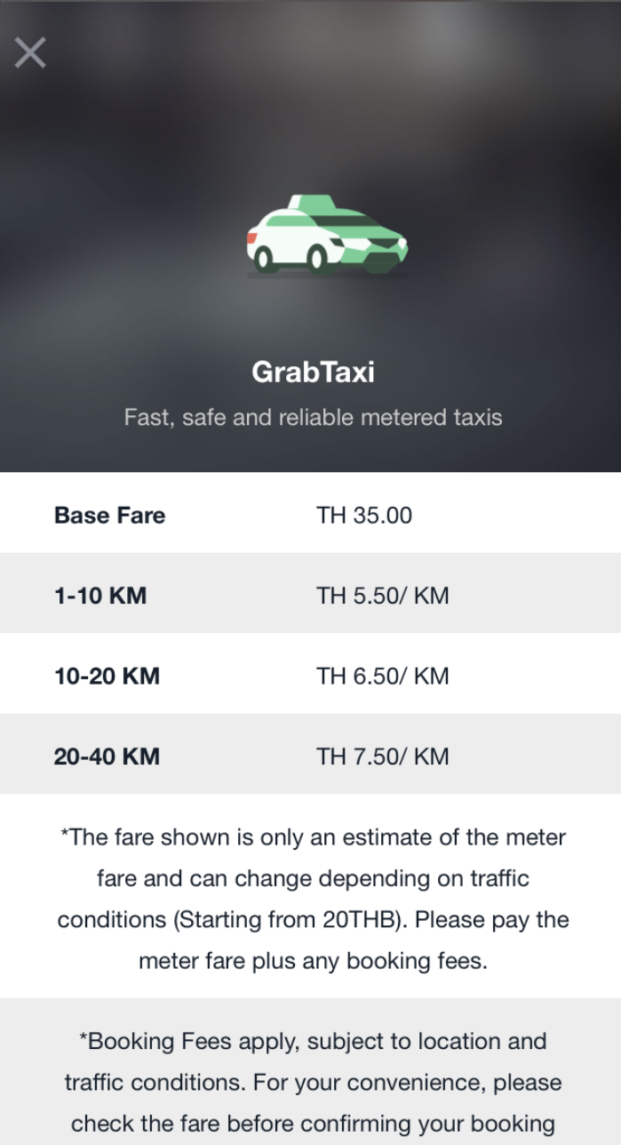 泰國自由行必讀！GRAB叫車攻略！