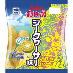 沖繩限定 沖繩限定卡樂B 沖繩限定Calbee Calbee 卡樂B 石垣島鹽扁實檸檬味薯片 沖繩必買