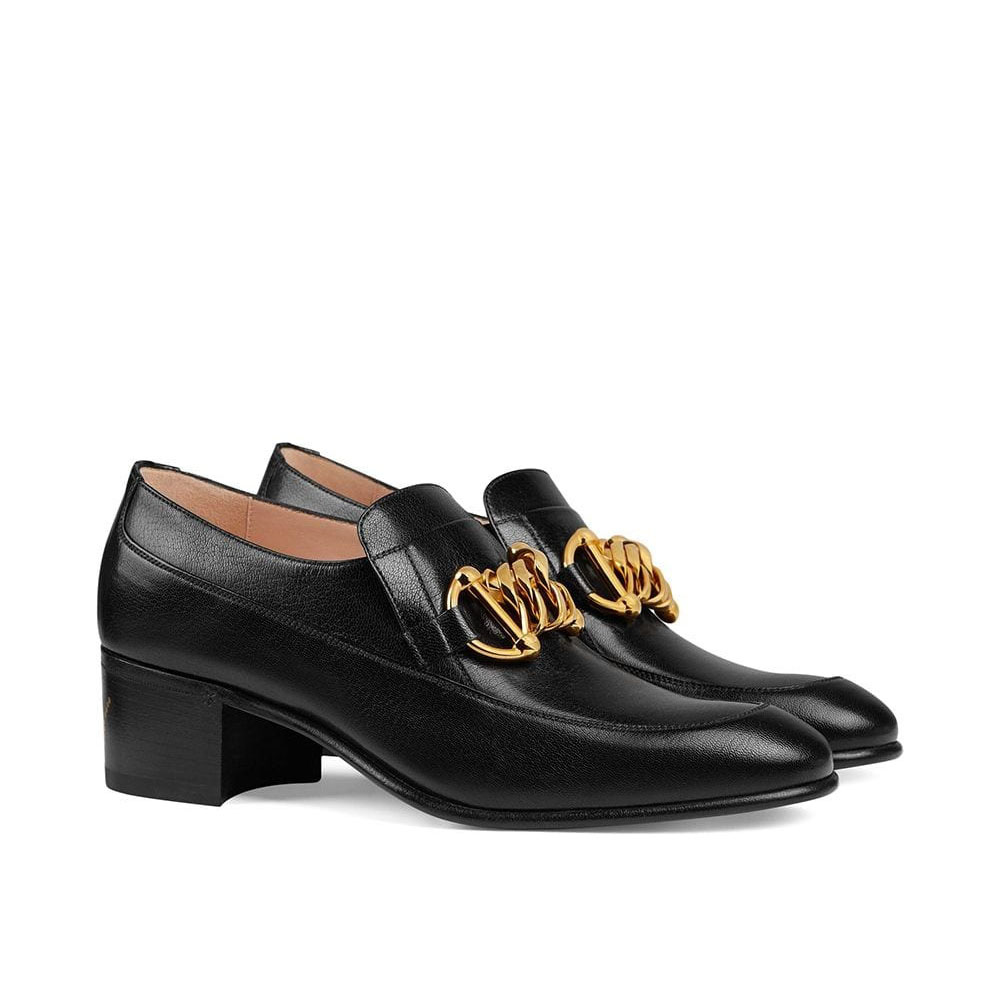 春夏鞋款 2020春夏鞋款 2020春夏流行鞋款 春夏鞋款穿搭 樂福鞋 Loafers
GUCCI Women's leather Horsebit chain loafer Farfetch