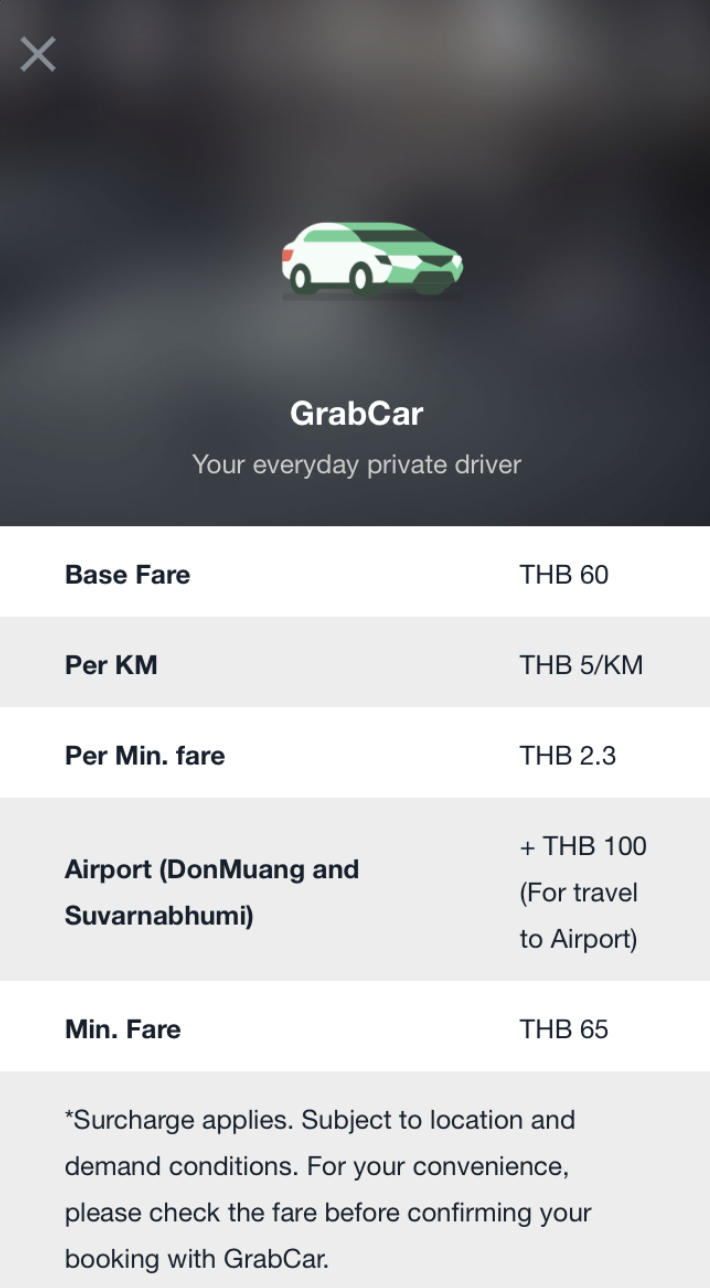 泰國自由行必讀！GRAB叫車攻略！