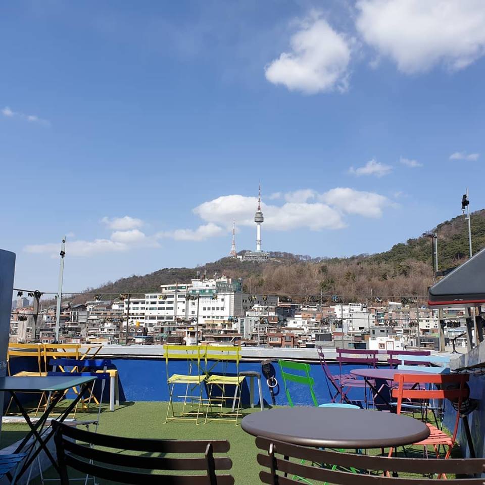 Gräddhyllan 그레트힐란 梨泰院露天咖啡廳 梨泰院打卡景點 梨泰院景色 梨泰院夜景
