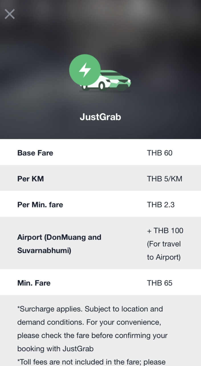 泰國自由行必讀！GRAB叫車攻略！