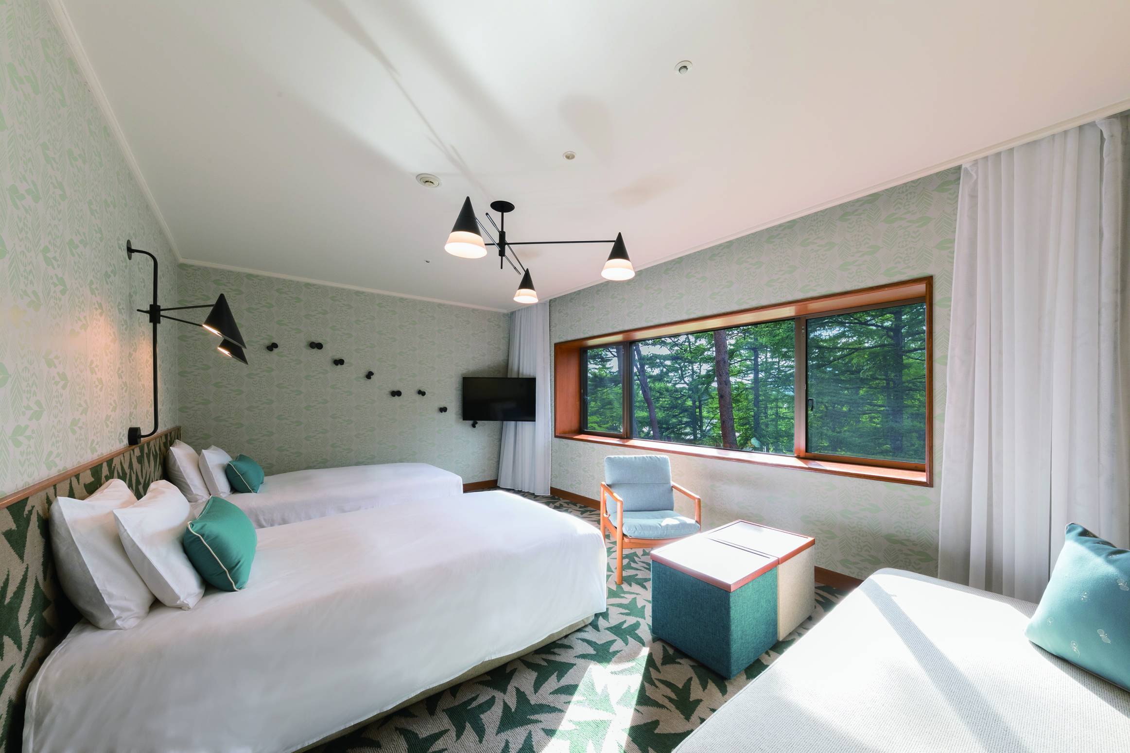 森林雙床房 東京近郊輕井澤住宿推介 輕井澤王子飯店東館（Karuizawa Prince Hotel East）森林雙床房（Forest Twin Room）