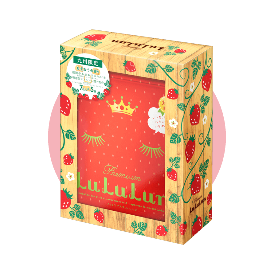 九州限定LuLuLun面膜 九州限定 LuLuLun面膜 LuLuLun 甘王草莓美白面膜 甘王草莓面膜 草莓面膜