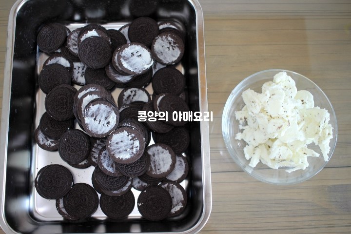 蛋糕食譜 甜點食譜 甜品食譜 A Twosome Place Oreo蛋糕 Oreo Ice Box蛋糕 免焗蛋糕 韓國食譜 韓國甜品 韓國甜點