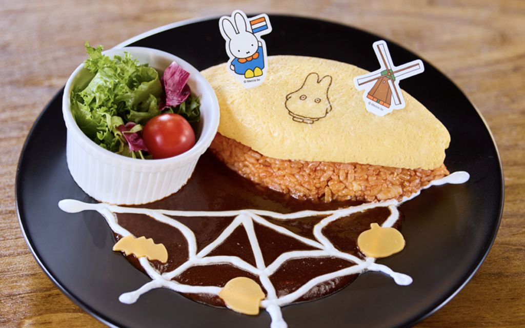 九州豪斯登堡Miffy 主題樂園 - nijntje Cafe - Miffy 蛋包飯 (期間限定)