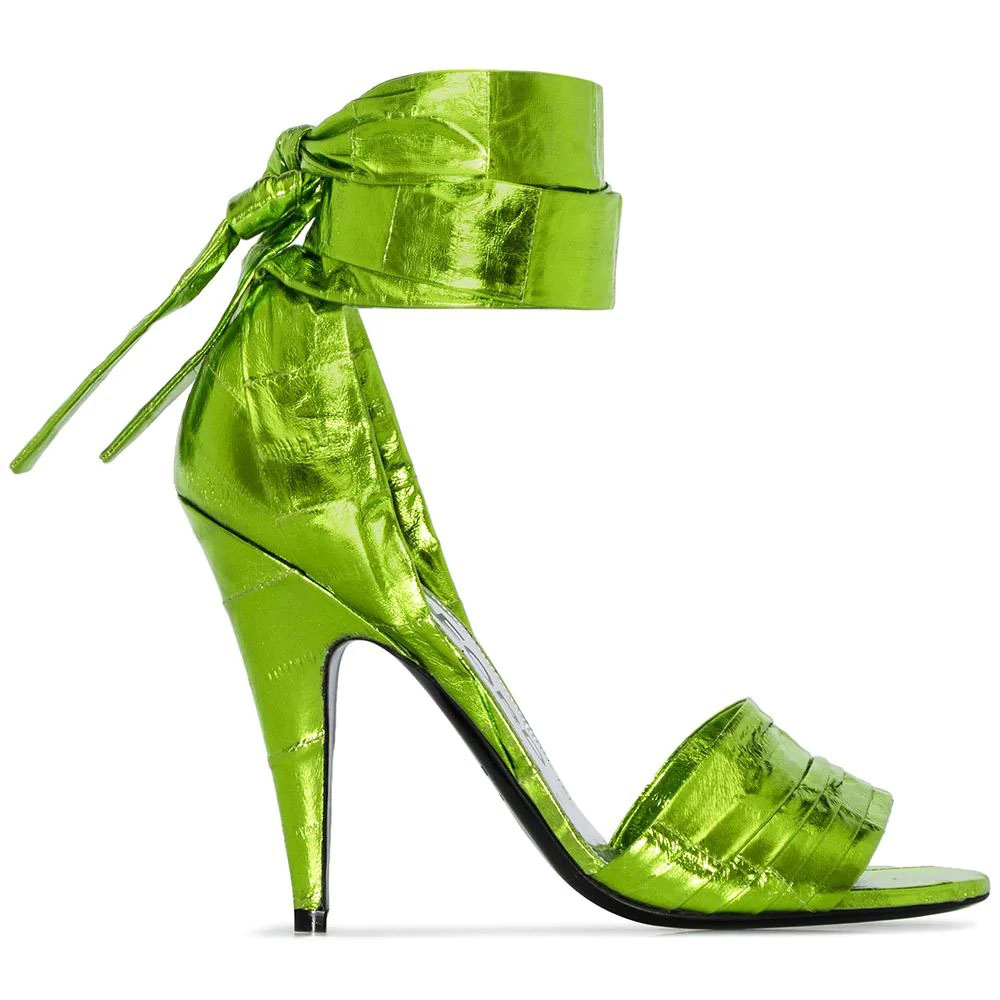 春夏鞋款 2020春夏鞋款 2020春夏流行鞋款 春夏鞋款穿搭 鏈帶鞋款 Farfetch TOM FORD 105mm wrap-style sandals