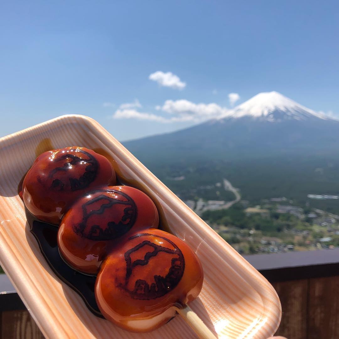 「天上山公園」狸貓團子