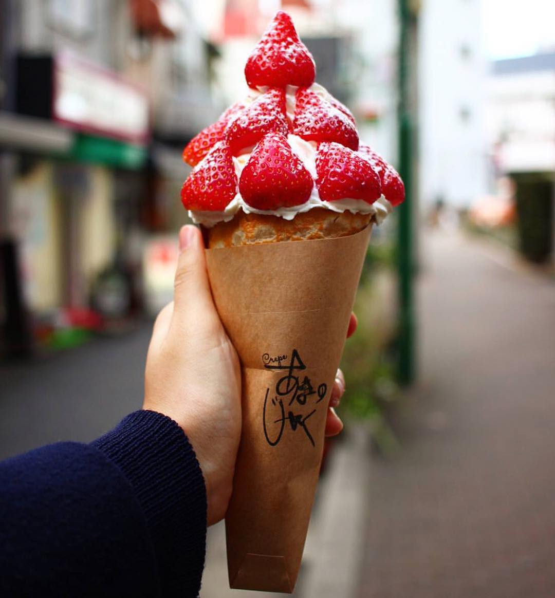 食用期限3分鐘！？焦糖布丁可麗餅@ 大阪 Crepe あまのじゃく