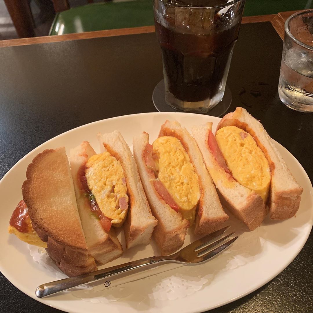 Y・C 梅田店｜大阪美食 大阪必食 大阪三文治 大阪三明治 山本珈琲館 梅田 玉子三文治（たまごサンド）