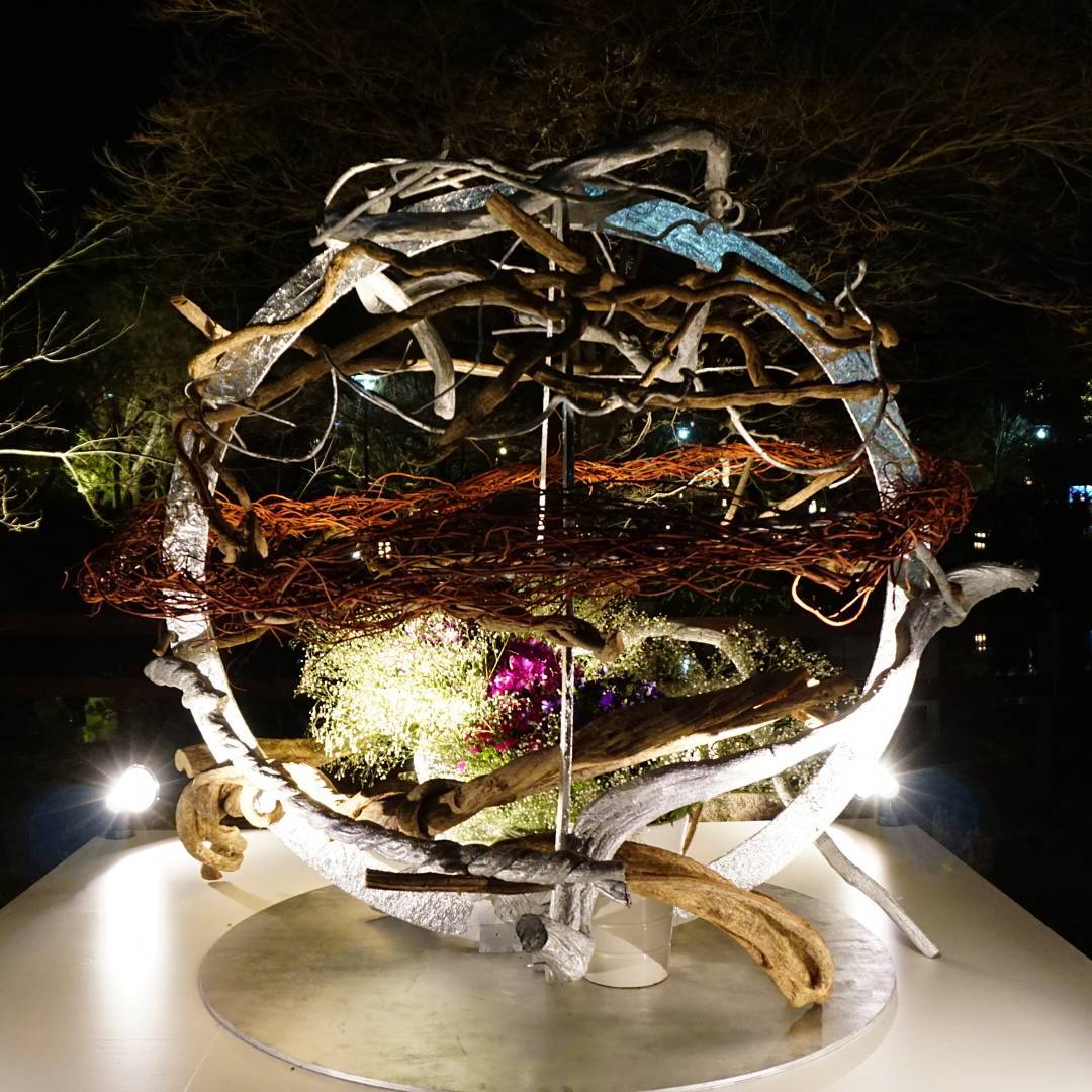 越夜越美麗！燈飾X插花作品！ 京都東山花燈路