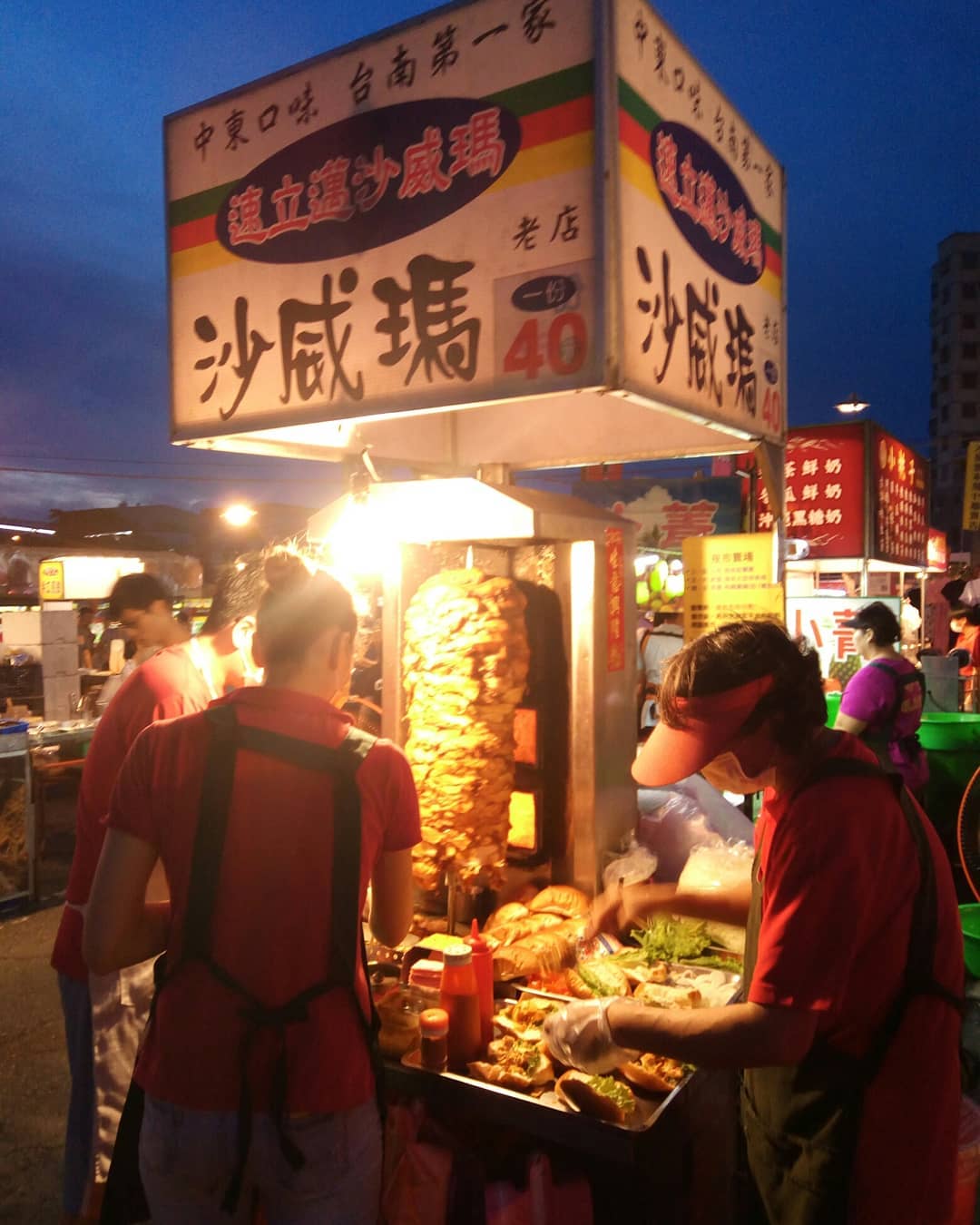 遊台必去！台南夜市美食地圖　武聖夜市　速立邁沙威瑪