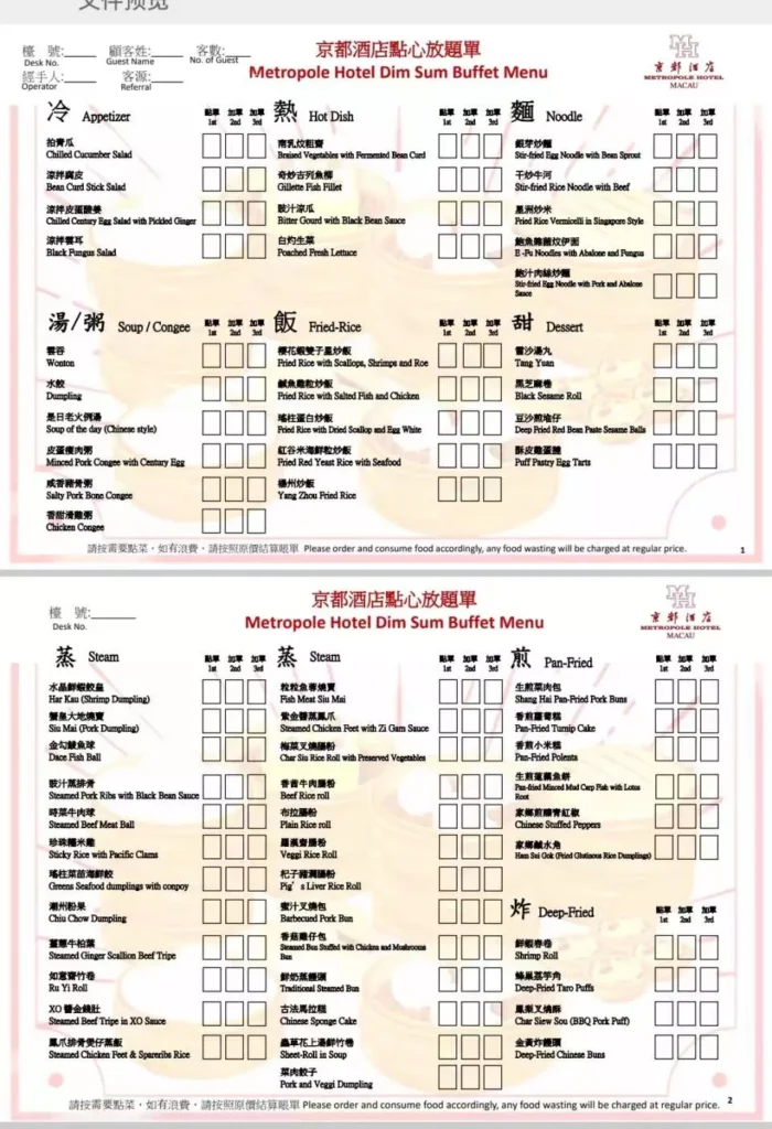 京都酒樓點心放題|聖誕美食推薦