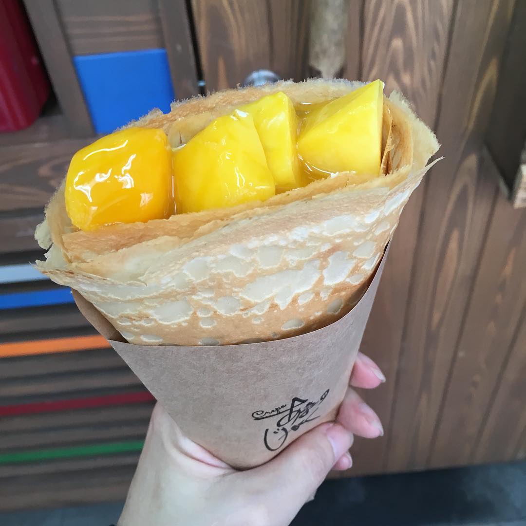 食用期限3分鐘！？焦糖布丁可麗餅@ 大阪 Crepe あまのじゃく