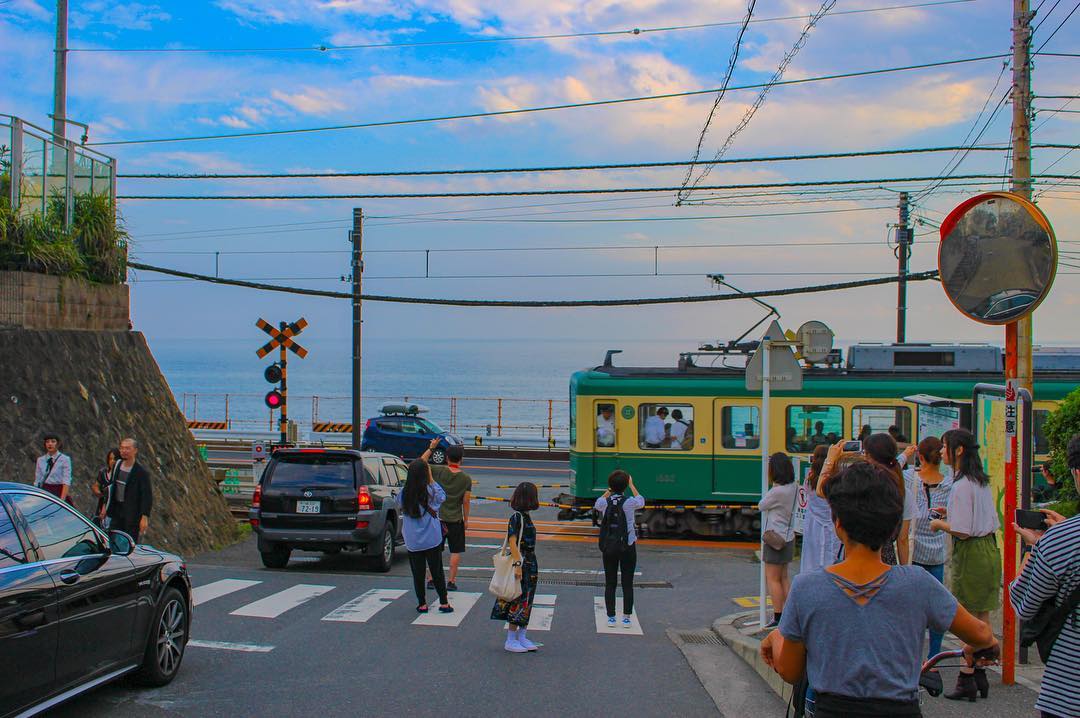鎌倉高校前交差點拍攝