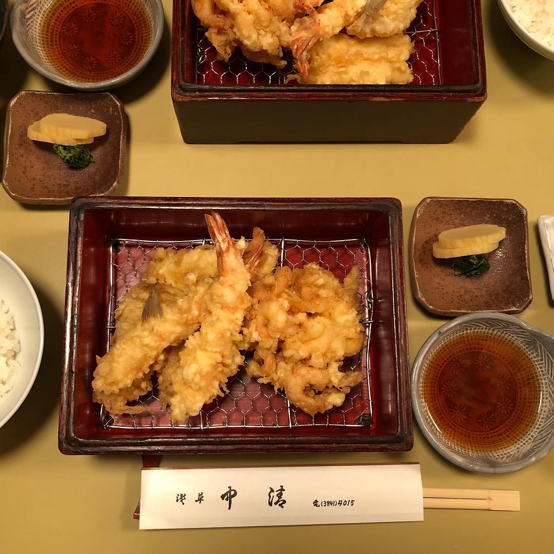 淺草必食 淺草美食 中清 天婦羅定食(天麩羅定食)