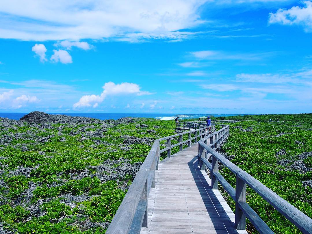 下地島必去必玩景點 通池 通り池 木棧散步道
