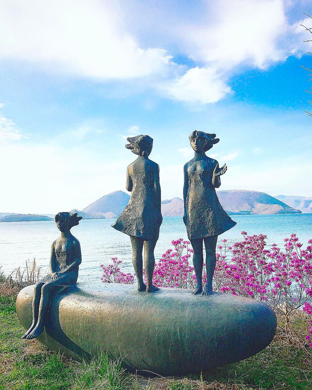 洞爺湖 溫泉 洞爺湖雕刻品公園(Toyakoguruttochokoku Park) 雕刻品 藝術品 北海道溫泉 洞爺湖溫泉旅館 mapcode 地址