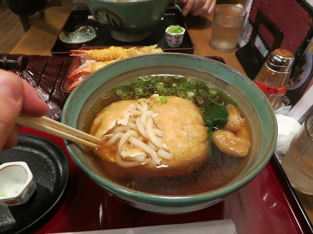 小鹿圖案的腐皮X藏在腐皮福袋內的烏冬@ 奈良麺闘庵
