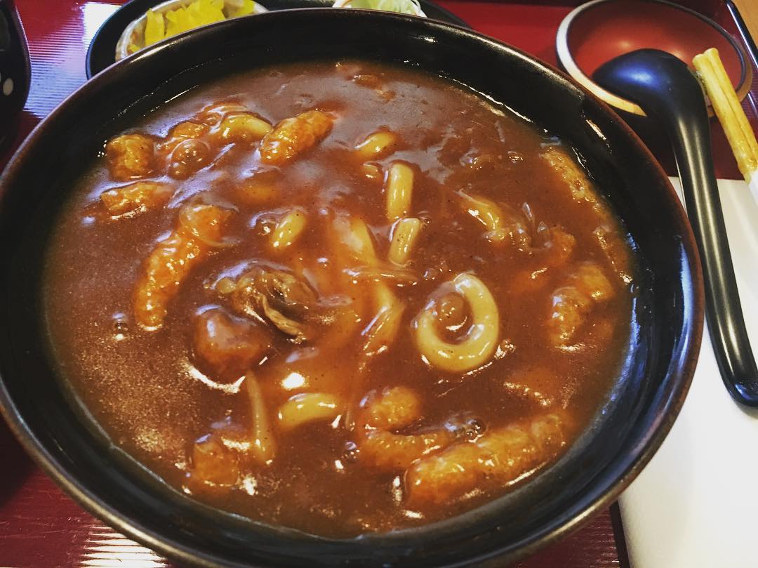 小鹿圖案的腐皮X藏在腐皮福袋內的烏冬@ 奈良麺闘庵