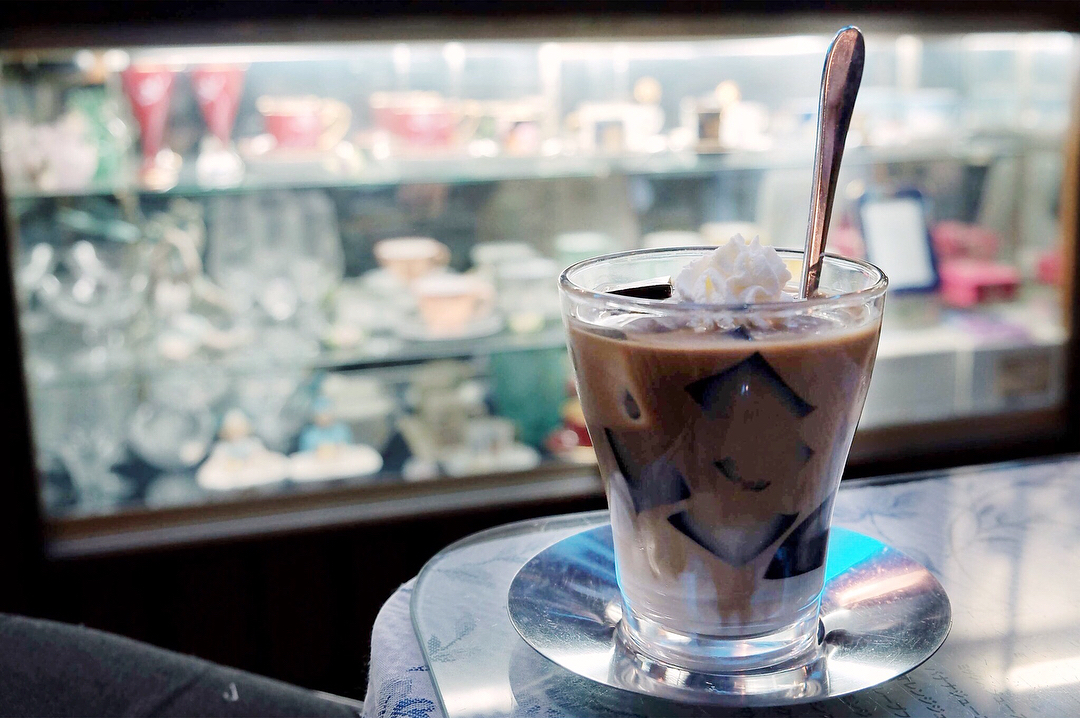京都喫茶ソワレ（Soirée）Coffee Jelly（ゼリーコーヒー, 700円）