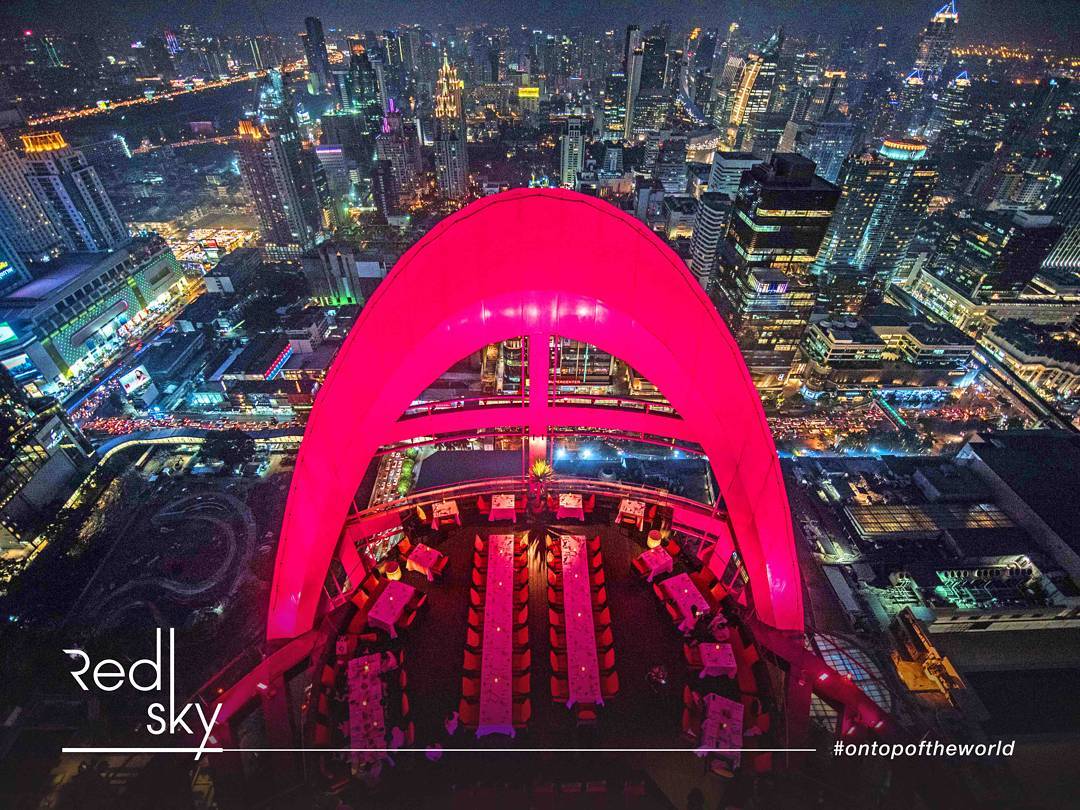 360度無敵靚景!曼谷十大天台酒吧Sky Bar!(前篇) - Red Sky