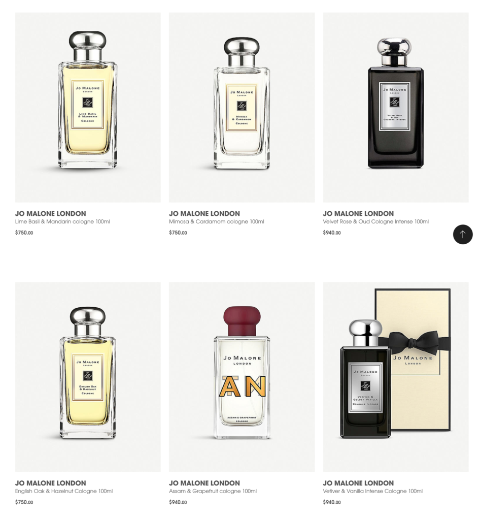 Selfridge Jo Malone香水折扣 100ML 網購 Jo Malone香水
