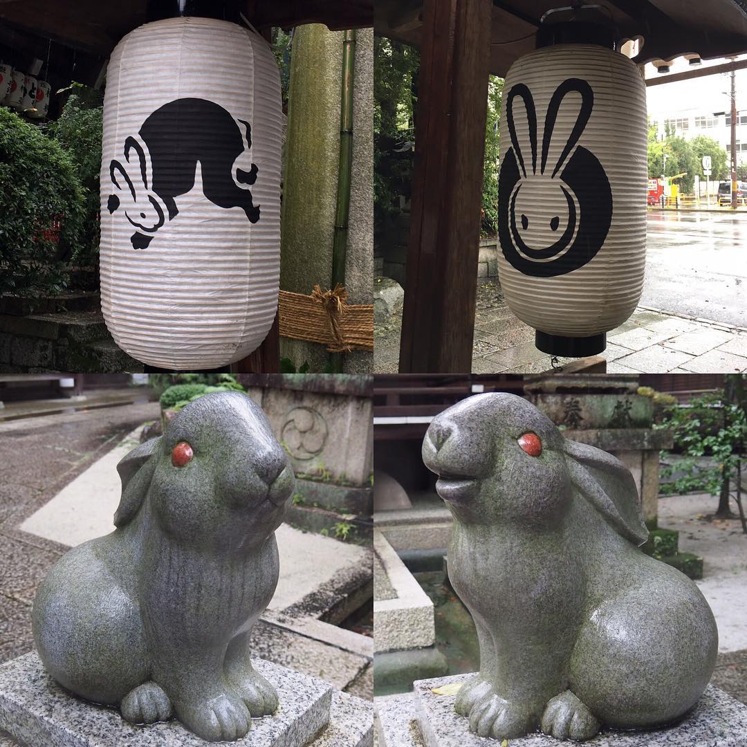 兔迷朝聖必去！兔子守護神@ 京都 岡崎神社