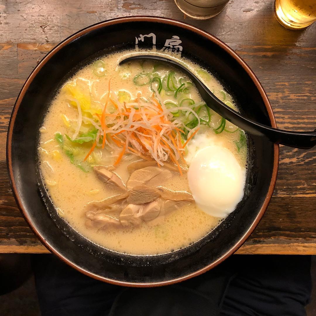 食べログ 3.5分以上！京都河原町拉麵三選！ 鶏がららーめん 門扇
