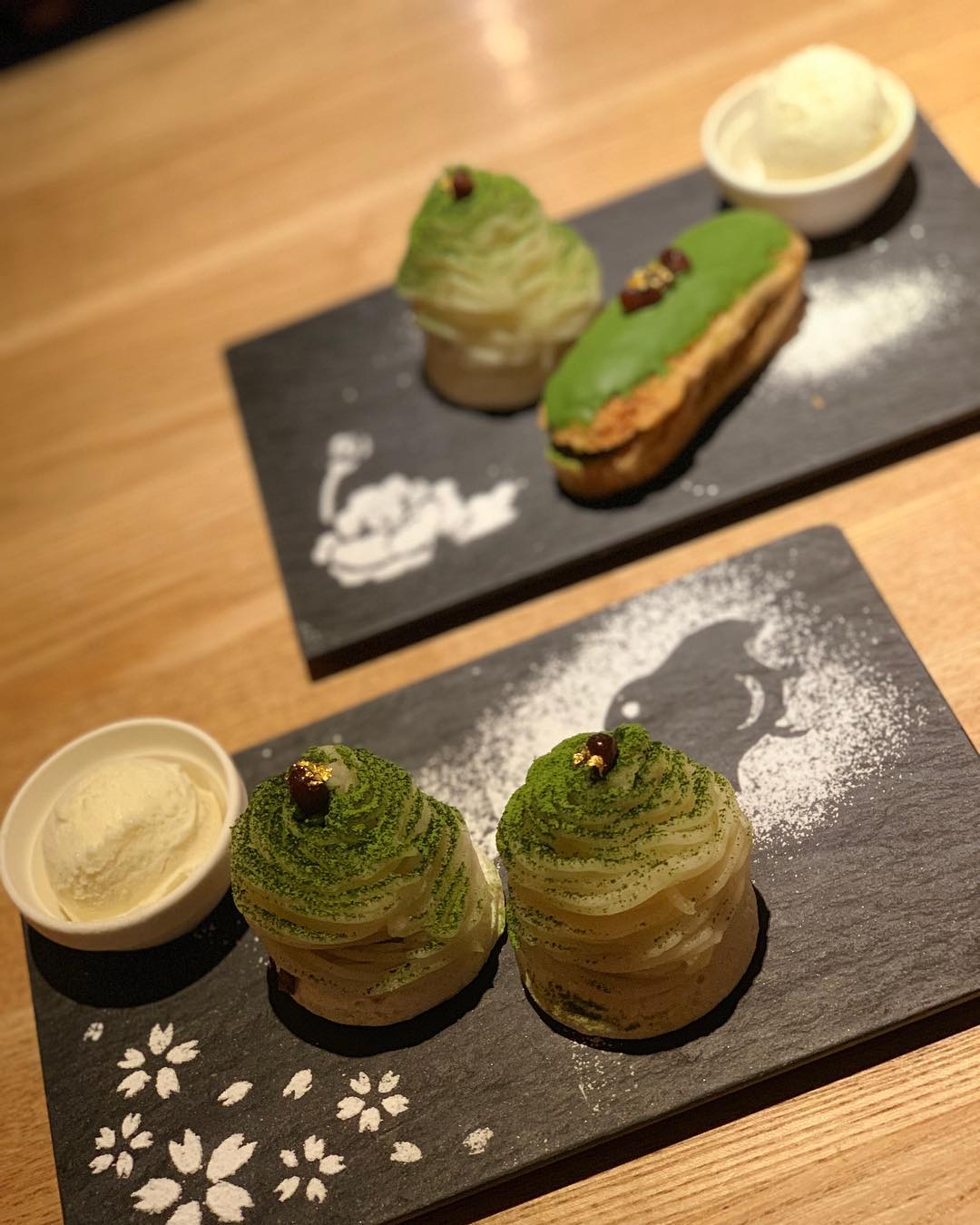 京都必食　抹茶甜品 あのん 抹茶蛋糕