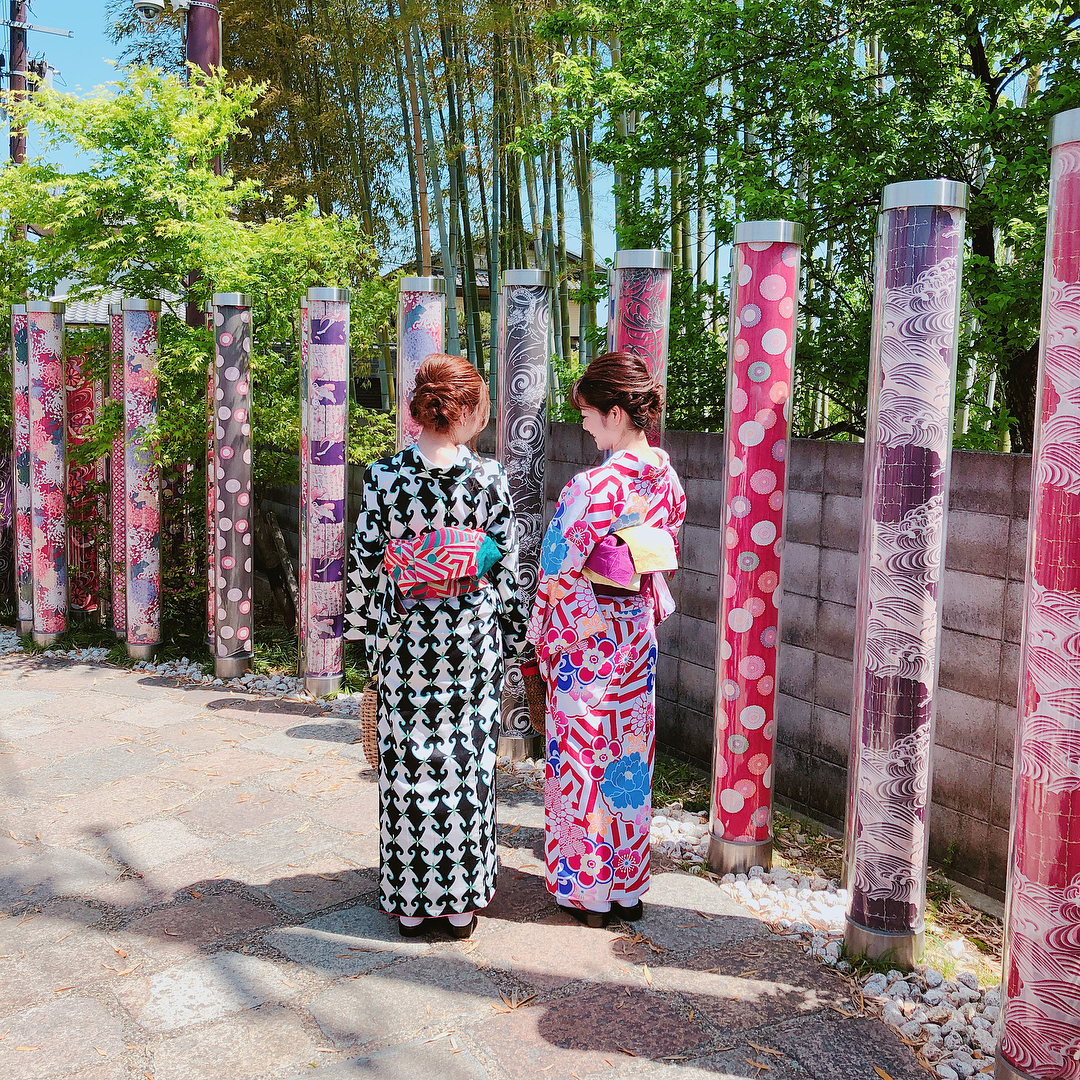 京都一日遊 嵐山 嵐電嵐山站 和服之森