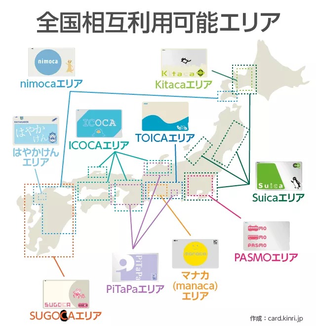手機版 SUICA 西瓜卡 全日本通用 東京 大阪 京都 名古屋 中部 北海道 九州