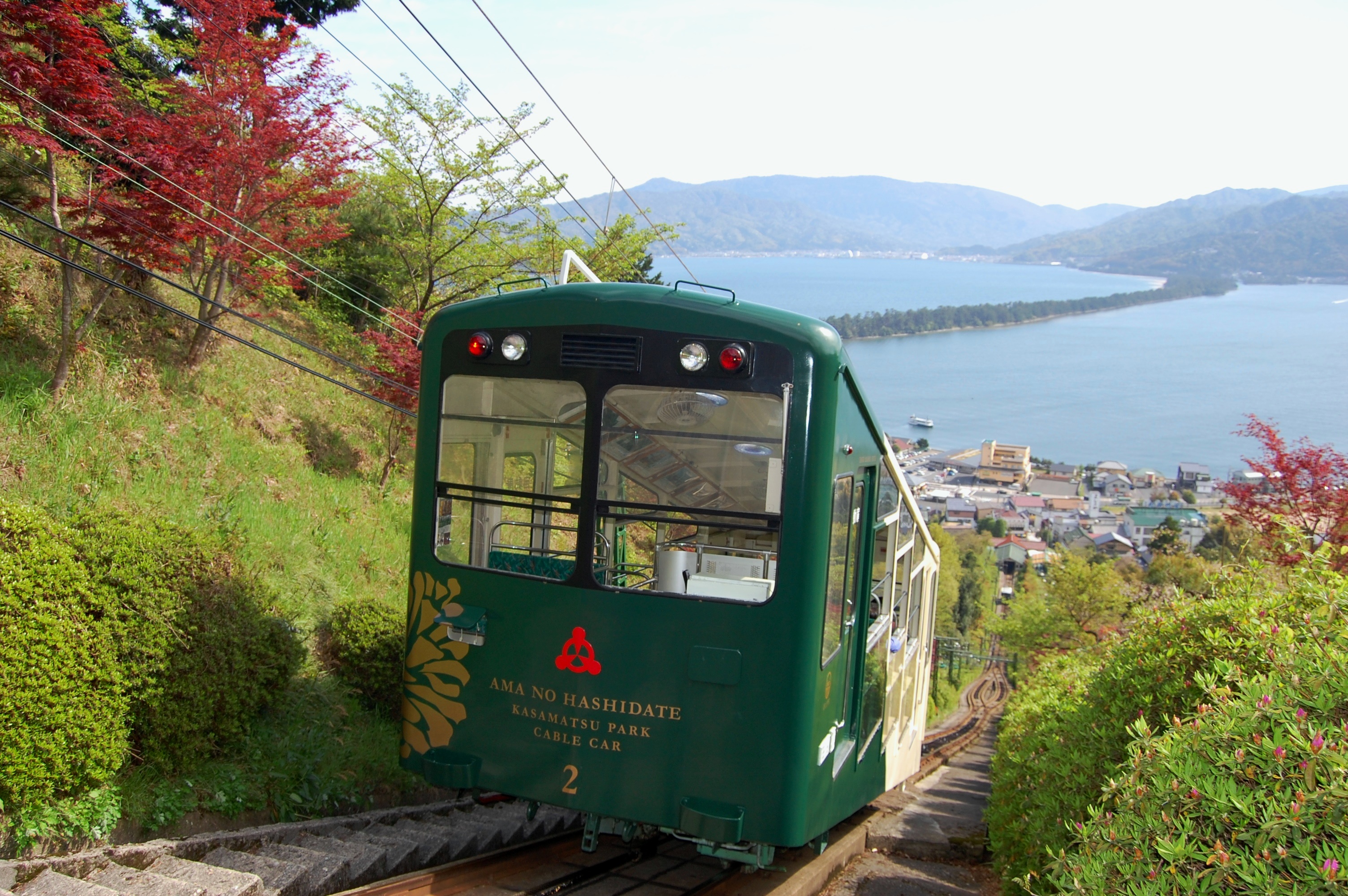 天橋立景點 伊根景點 傘松公園 傘松公園乘車處 日本三景 傘松公園纜車 傘松公園空中吊椅 飛龍觀