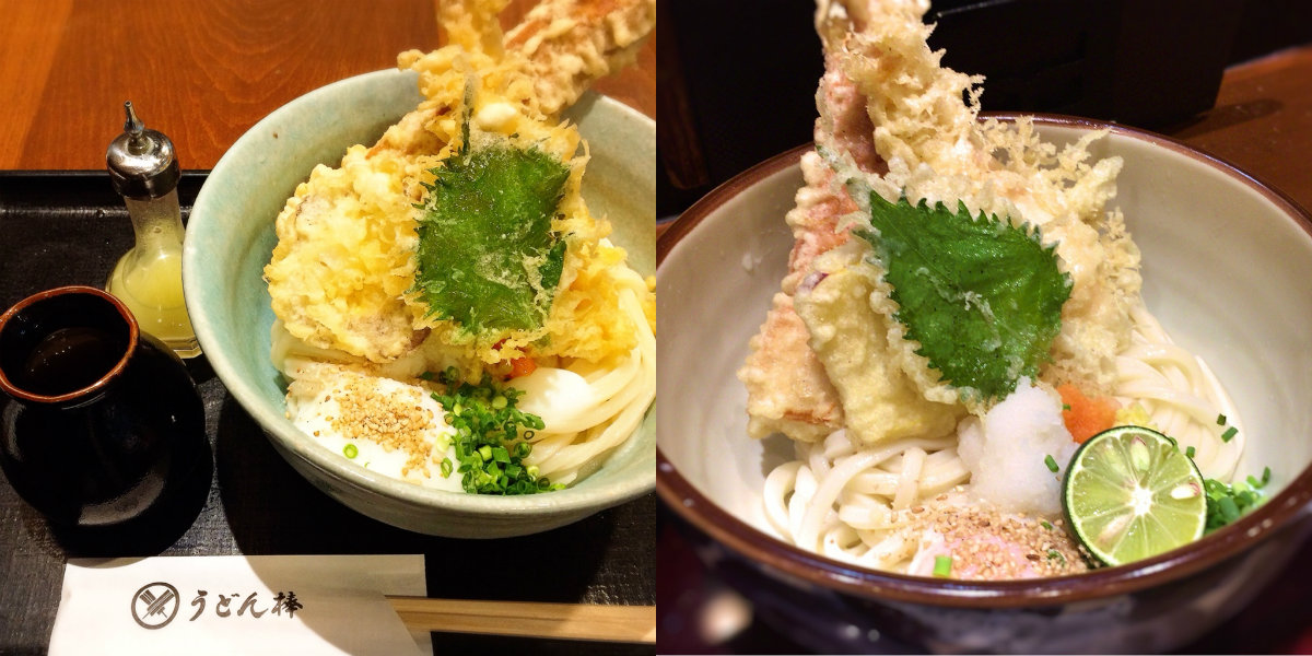 冷天婦羅烏冬(冷天うどん)(800円)