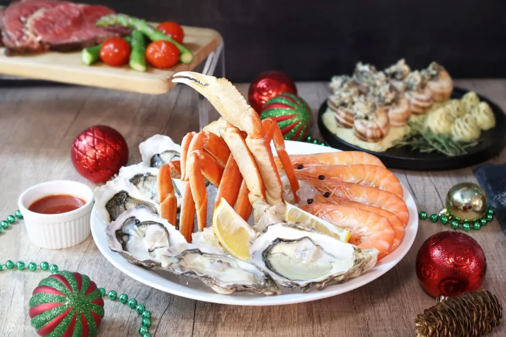 北角海逸酒店聖誕自助餐:即開生蠔、凍海鮮、葡式乳豬釀飯及節日甜點的精選盛宴