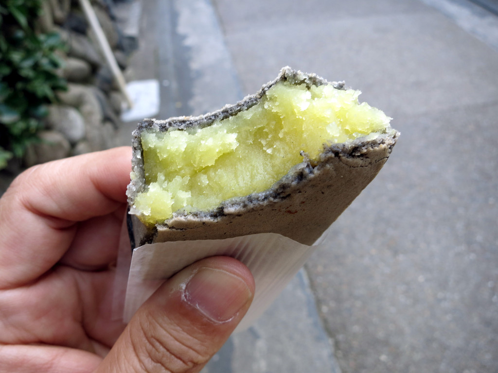 嵐山必食甜品篇：古都芋蕃薯餡餅
