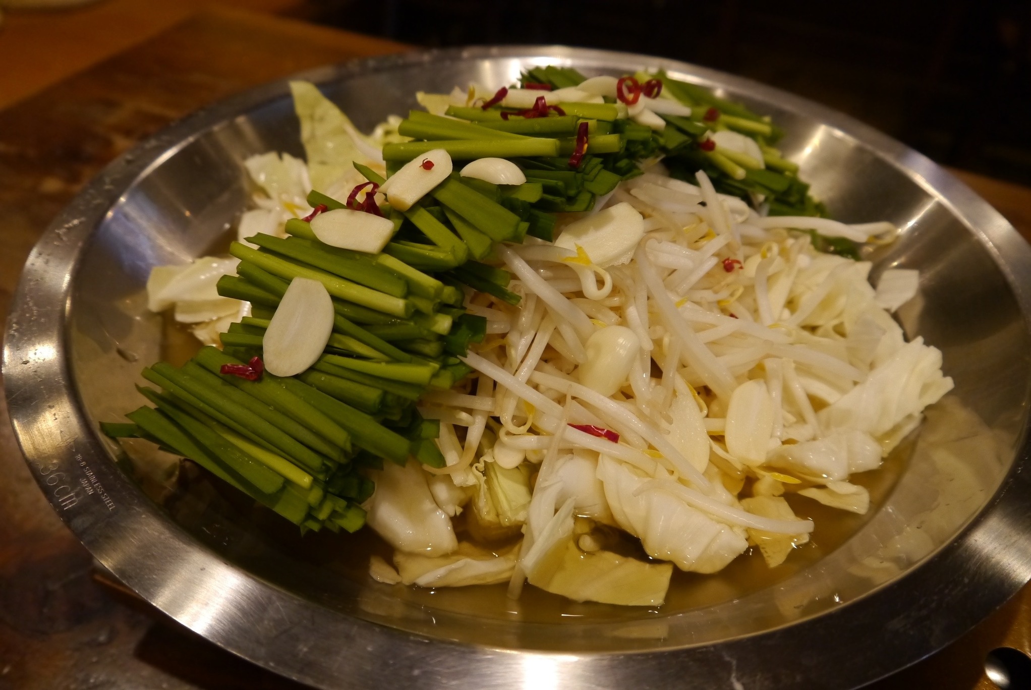 國產牛內臟鍋(もつ鍋)(2000円)