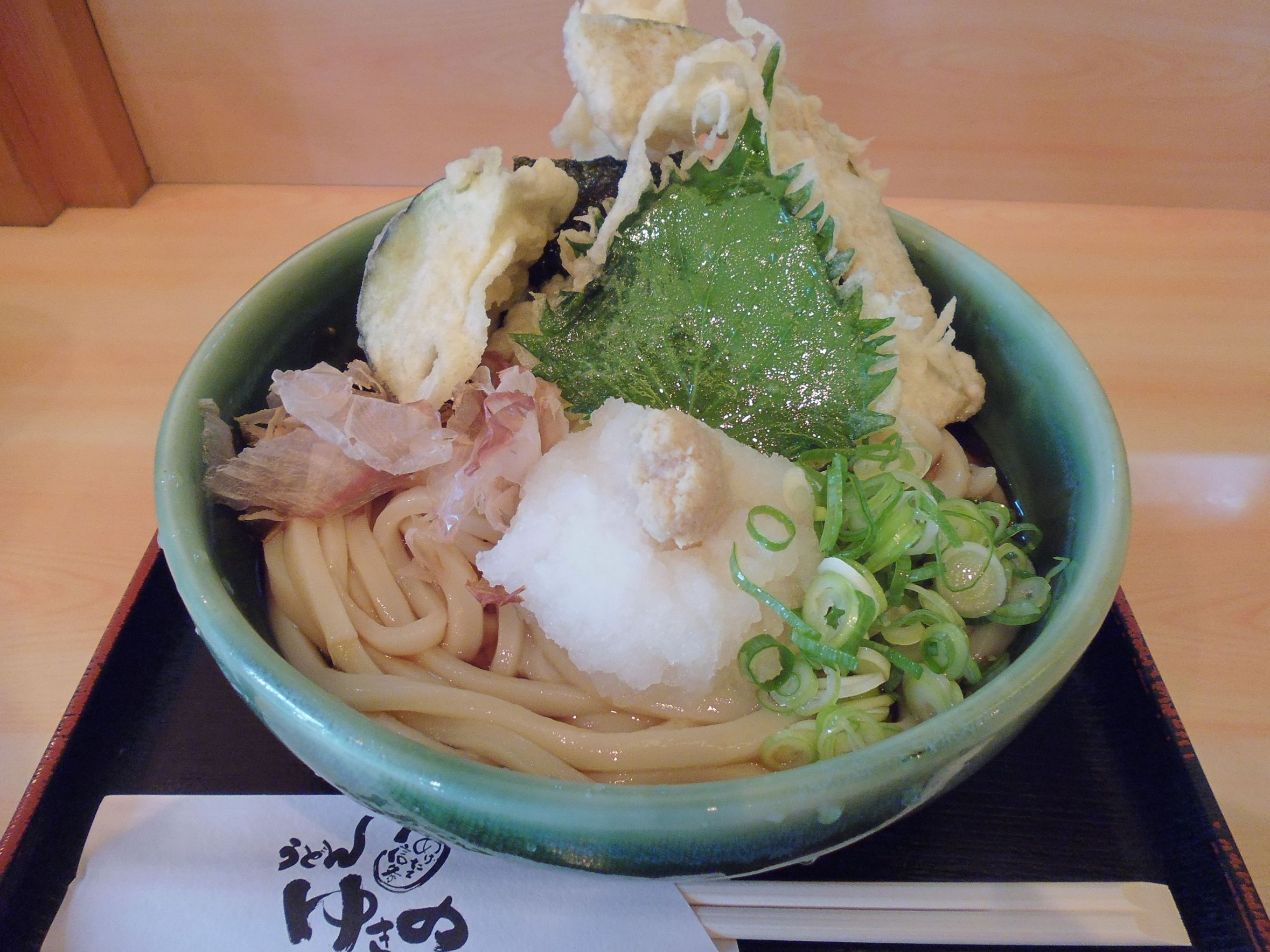 天婦羅蘿蔔蓉烏冬(天おろしうどん)(800円)