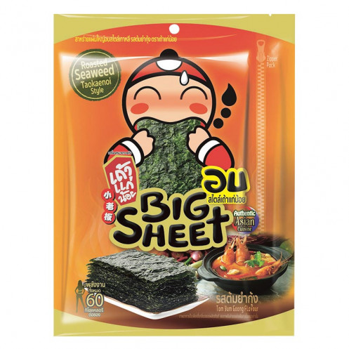 M小老闆紫菜 小老闆海苔 TAOKAENOI SEAWEED SHRIMP TOM YUM FLAVOR SIZE 泰國紫菜 泰國海苔 BIG C必買