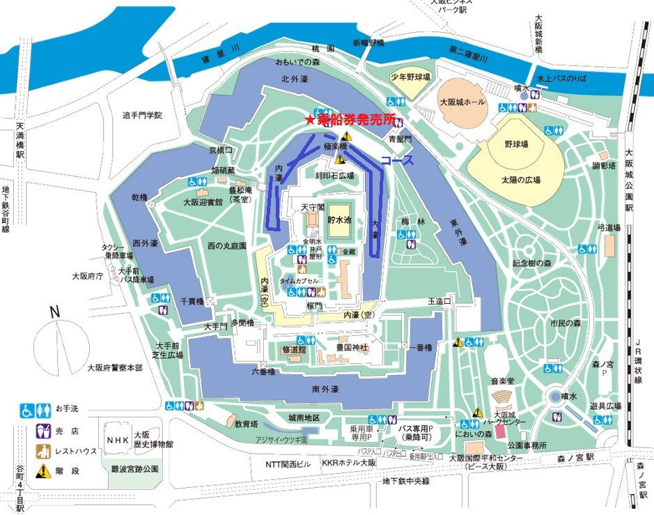 【大阪一天行程】大阪周遊卡新手必玩經典路線：大阪城天守閣/今昔館和服體驗/泡溫泉/觀光船/摩天輪 - 大阪城御座船