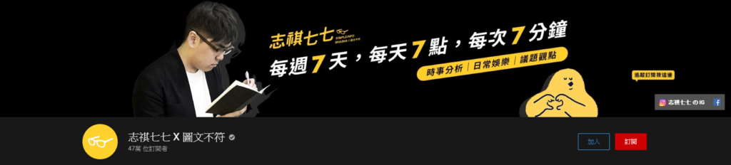 志祺七七 X 圖文不符 笑哈哈LOL 啾啾鞋 阿滴英文 PAPAYA 電腦教室 大膽科學 What If Chinese YouTuber YouTube 知識型YouTuber 在家學習