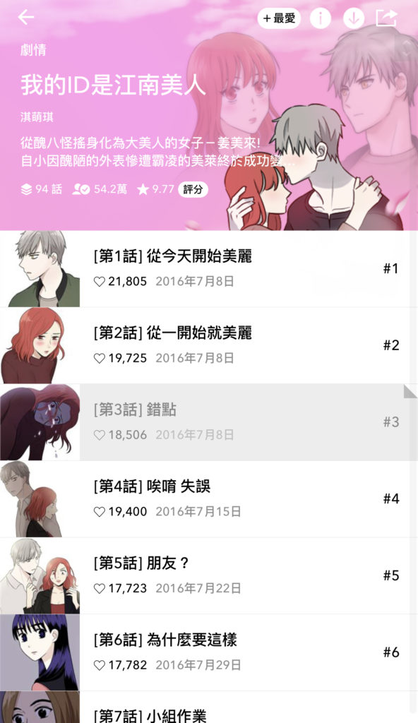 Webtoon 韓漫 韓國漫畫 韓國漫畫推薦 我的ID是江南美人 與神同行 驚悚考試院 他人即地獄 心裡的聲音 Cheese in the Trap
