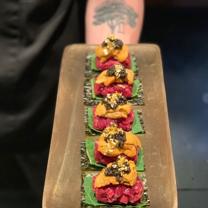 生韓牛海膽壽司 WooTender 江南韓牛燒肉 首爾必吃韓牛燒肉 首爾韓牛推薦 明洞必吃韓牛燒肉 首爾推介韓牛級別1++級韓牛