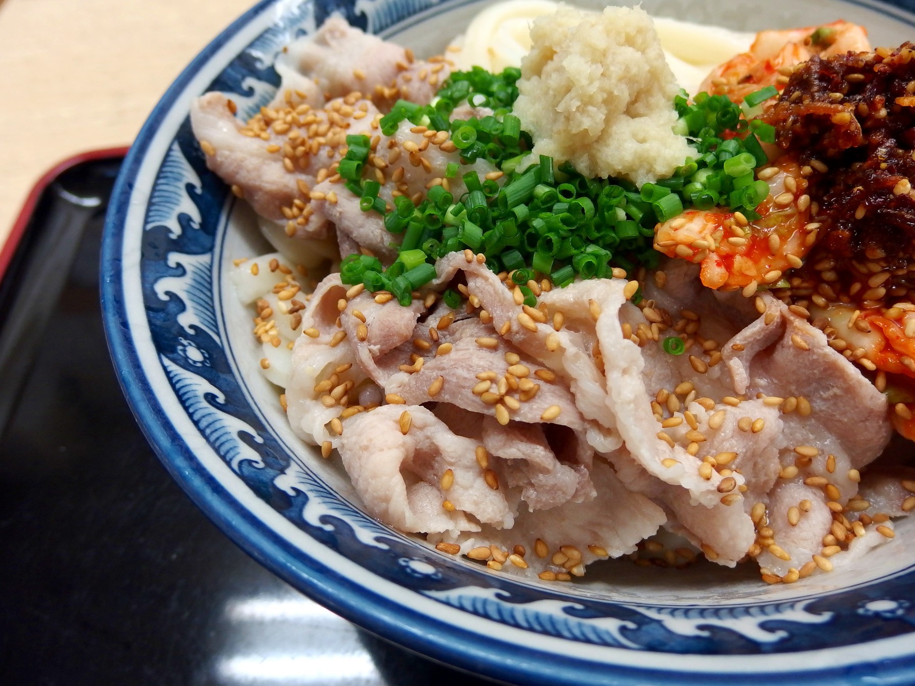泡菜豚肉烏冬(キムラ君)(800円)