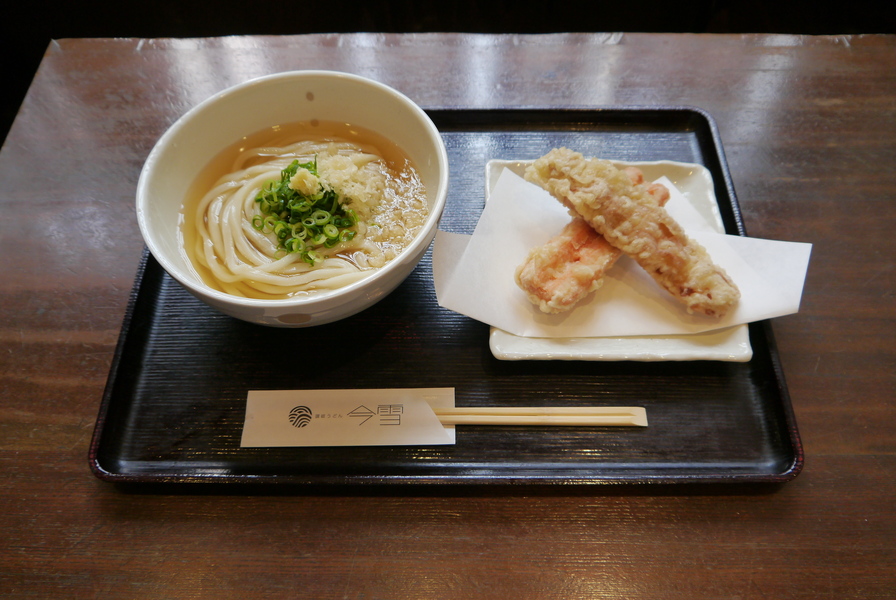 竹輪天婦羅烏冬(ちく天かけうどん)(750円)