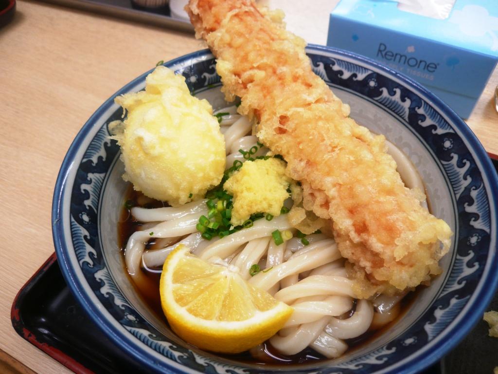 竹輪糖心蛋天婦羅烏冬(ちく玉天ぶっかけ)(780円)