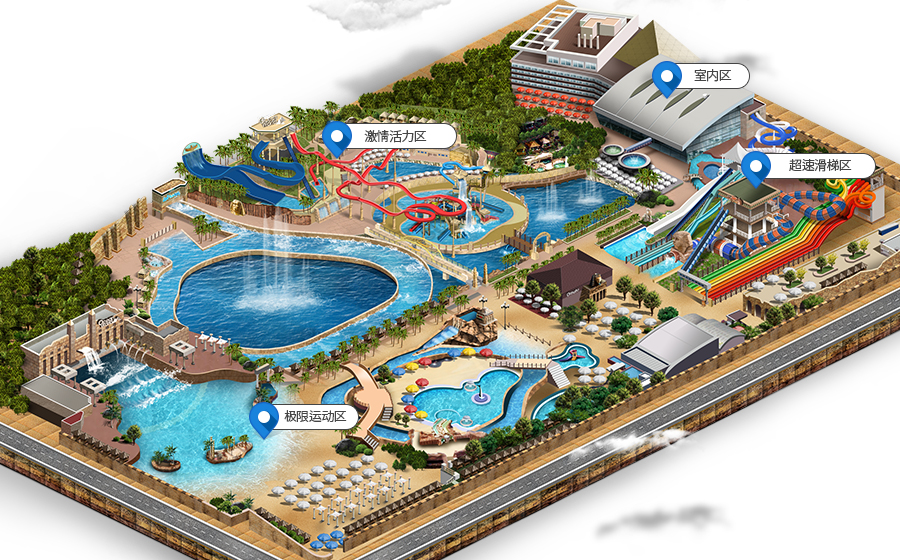 維瓦爾第公園海洋世界 Vivaldi park ocean world 비발디파크 오션월드 地圖 Guide Map