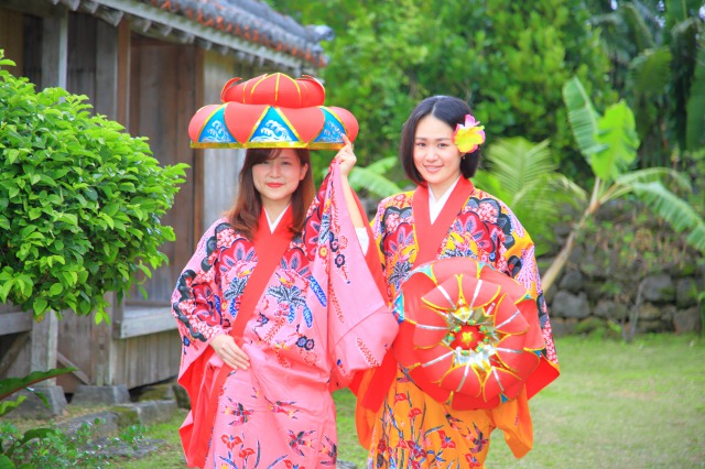 八重山民俗村 石垣やいま村 石垣YAMAI村 試穿琉球傳服飾(500円)
